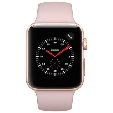 Apple Watch Series 3 - GPS - Gold Aluminum Case with Pink Sand Sport Band - 38mm