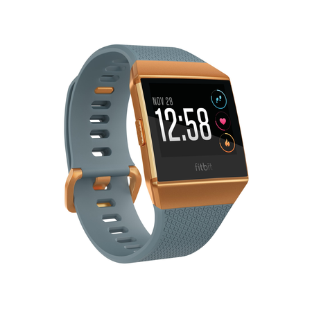 Đồng hồ Fitbit Ionic Smartwatch, Slate Blue/Burnt Orange, One Size (S & L Bands Included)