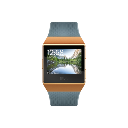 Đồng hồ Fitbit Ionic Smartwatch, Slate Blue/Burnt Orange, One Size (S & L Bands Included)
