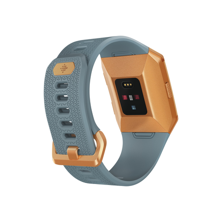 Đồng hồ Fitbit Ionic Smartwatch, Slate Blue/Burnt Orange, One Size (S & L Bands Included)
