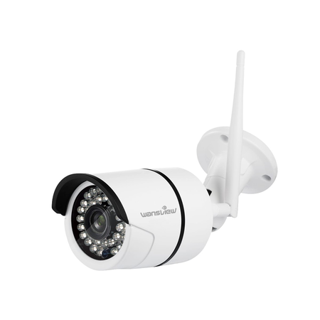 Wansview Outdoor Security Camera, 1080P Wireless WiFi IP Surveillance Bullet Camera ,IP66 Weatherproof, Night Vision W2- White