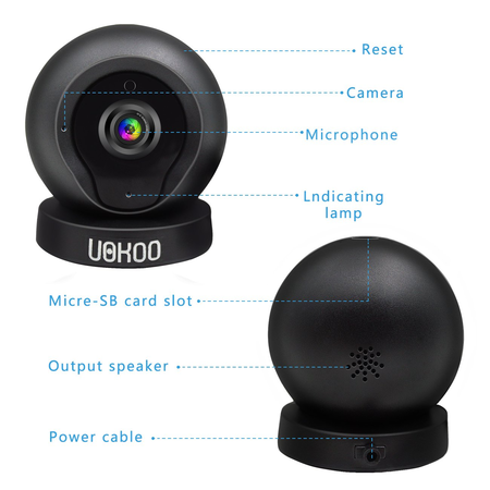 Wireless Security Camera, 1280x720P HD Home WiFi Wireless Security Surveillance IP Camera with Motion Detection Remote Monitoring, 2 Way Audio and Wireless Camera, Nanny Cam