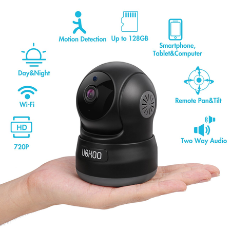 Wireless Security Camera, Mini IP Camera Home Wifi Wireless Security Surveillance Camera with Motion Detection/Email Alert Baby Monitor, Nanny Cam(white) (632kc)