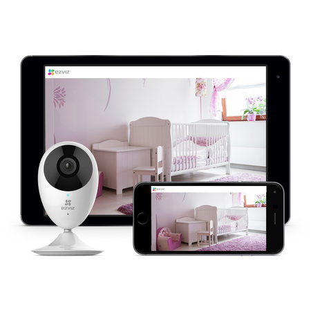 EZVIZ Mini O 720p HD Wi-Fi Home Video Monitoring Security Camera, Works with Alexa