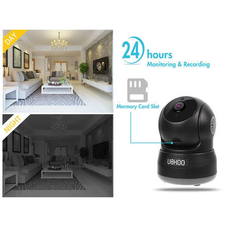 Wireless Security Camera, Mini IP Camera Home Wifi Wireless Security Surveillance Camera with Motion Detection/Email Alert Baby Monitor, Nanny Cam(white) (632kc)