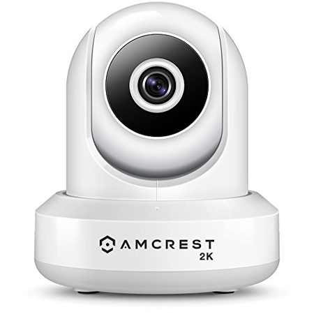 Amcrest UltraHD 2K (3MP/2304TVL) WiFi Video Security IP Camera with Pan/Tilt, Dual Band 5ghz/2.4ghz, Two-Way Audio, 3-Megapixel @ 20FPS, Wide 90° Viewing Angle and Night Vision IP3M-941W (White)