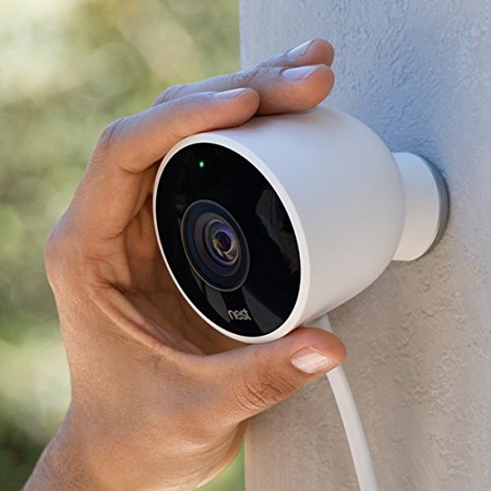 Nest Cam Outdoor Security Camera, Works with Amazon Alexa