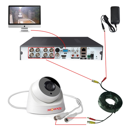 Máy quay giám sát Abowone Security Camera 6 Array IR Leds Indoor Dome Camera Goog night vision CCTV Video Surveillance