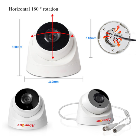 Máy quay giám sát Abowone Security Camera 6 Array IR Leds Indoor Dome Camera Goog night vision CCTV Video Surveillance