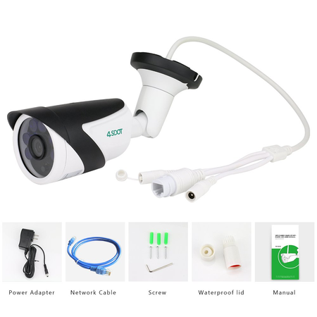 Wireless Security Bullet Camera 1/4" CMOS,720P HD IP66 Waterproof Night/Day Outdoor Surveillance Camera with Motion Detection,4sdot