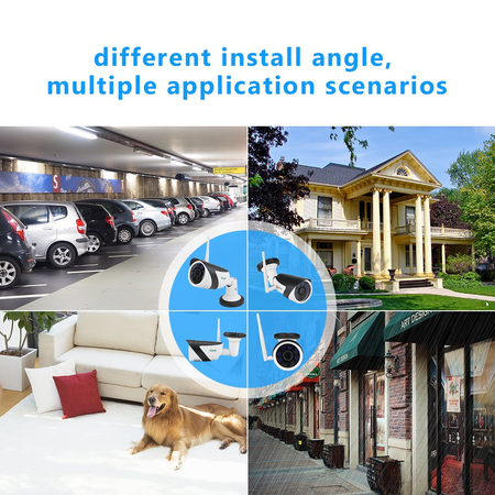 Wireless Security Bullet Camera 1/4" CMOS,720P HD IP66 Waterproof Night/Day Outdoor Surveillance Camera with Motion Detection,4sdot