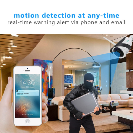 Wireless Security Bullet Camera 1/4" CMOS,720P HD IP66 Waterproof Night/Day Outdoor Surveillance Camera with Motion Detection,4sdot