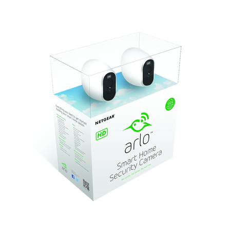 Arlo Security System by NETGEAR - 2 Wire-Free HD Cameras, Indoor/Outdoor, Night Vision (VMS3230) - Old Version