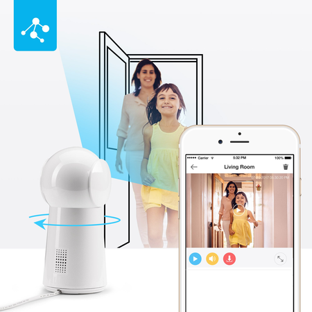 Zmodo Wireless 1080p PT Two-Way Audio Camera & 6-Month Cloud Storage - All Inclusive Bundle - Smart HD Outdoor WiFi IP Cameras with Night Vision