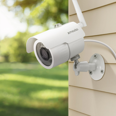 Zmodo 8CH Wireless Security Camera System - 1080P HDMI NVR with 500GB Hard Drive, 4 x 720P HD Indoor/Outdoor Wireless Cameras Night Vision - WiFi Easy Installation No Video Cables Needed