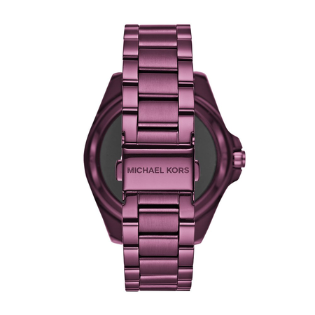 Micheal Kors Women's 'Bradshaw' Quartz Stainless Steel Casual Watch, Color:Purple (Model: MKT5017)