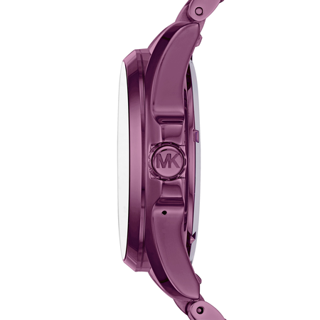 Micheal Kors Women's 'Bradshaw' Quartz Stainless Steel Casual Watch, Color:Purple (Model: MKT5017)