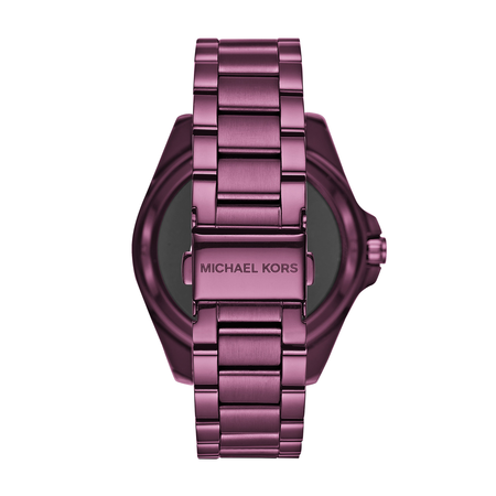 Micheal Kors Women's 'Bradshaw' Quartz Stainless Steel Casual Watch, Color:Purple (Model: MKT5017)