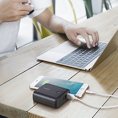 Anker PowerCore Fusion 5000 2-in-1 Portable Charger and Wall Charger, AC Plug with 5000mAh Capacity, PowerIQ Technology, For iPhone, iPad, Android, Samsung Galaxy and More