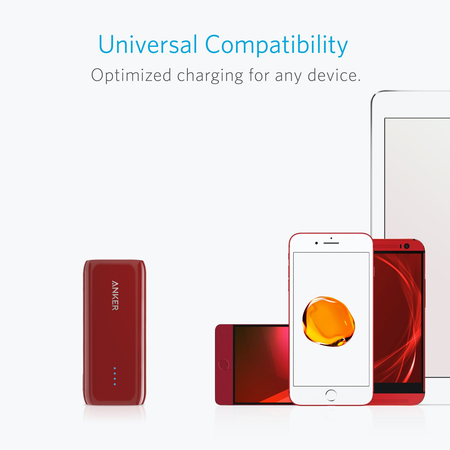 [Upgraded to 6700mAh] Anker Astro E1 Candy-Bar Sized Ultra Compact Portable Charger, External Battery Power Bank, with High-Speed Charging PowerIQ Technology