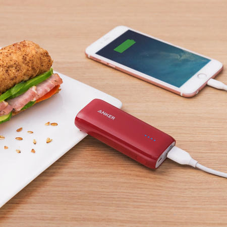 [Upgraded to 6700mAh] Anker Astro E1 Candy-Bar Sized Ultra Compact Portable Charger, External Battery Power Bank, with High-Speed Charging PowerIQ Technology