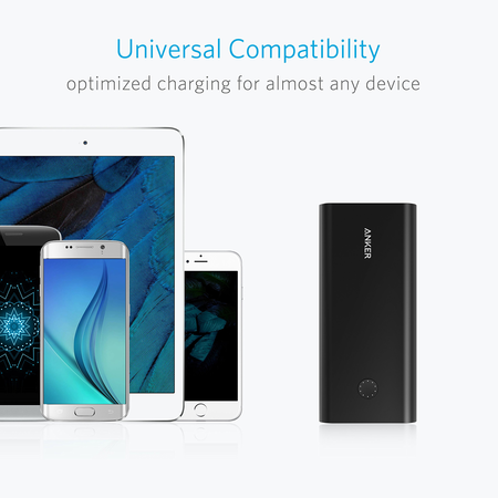 [Quick Charge] Anker PowerCore+ 26800 Premium Portable Charger with Qualcomm Quick Charge 3.0 (Aluminum 3-Port Ultra-High-Capacity External Battery) [Recharges 2X Faster]