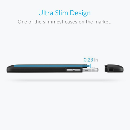 iPhone 6 / 6s Battery Case, Anker Ultra Slim Extended Battery Case for iPhone 6 / 6s (4.7 inch) with 2850mAh Capacity / 120% Extra Battery [Apple MFi Certified] (Black)