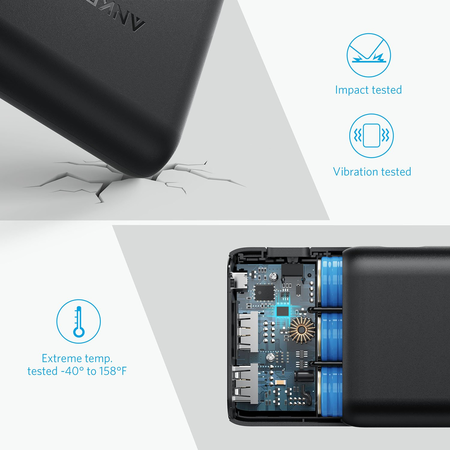 [Upgraded] Anker PowerCore Speed 20000, Qualcomm Quick Charge 3.0 Portable Charger, Backwards Compatible With Quick Charge 1 & 2, with PowerIQ, 20000mAh Power Bank for Samsung, iPhone, iPad and More