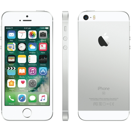 Apple iPhone SE 16 GB Factory Unlocked, Silver (Certified Refurbished)