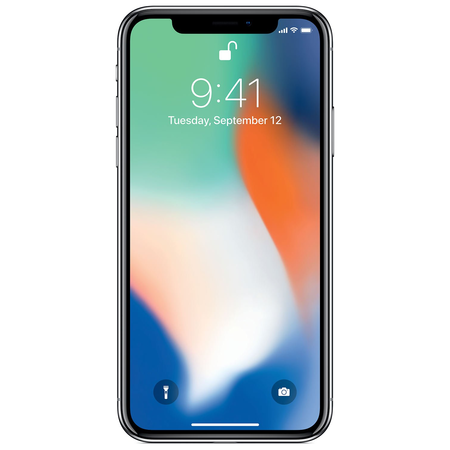 Apple iPhone X, Fully Unlocked 5.8", 256 GB - Silver