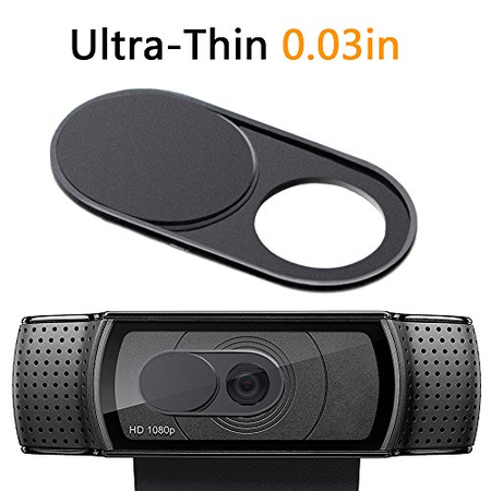 CloudValley Webcam Cover for Logitech C920, C922, C922x and C930e etc Flat Camera, Ultra-Thin Privacy Protects Lens Metal Slider Cap also for PC, Computer, All-in-one Desktop (Metal Cover 1 Pack)