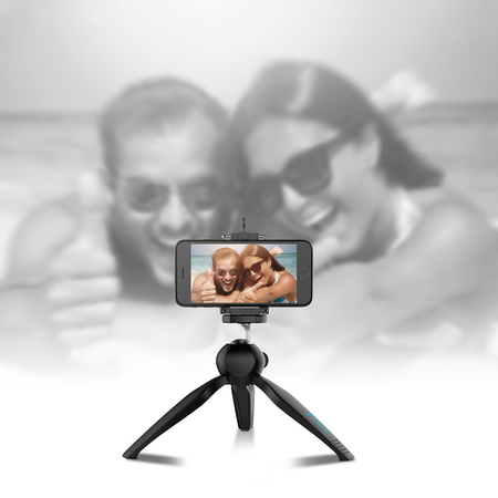 Premium Mini Tripod with phone mount, Fugetek Table Top stand for Gopro, Smartphones, Compact Cameras and DSLRs