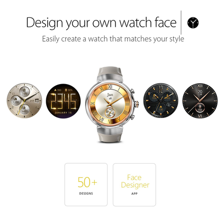 ASUS WI503Q-SL-BG ZenWatch 3 1.39-Inch Amoled Smart Watch with Beige Leather Strap