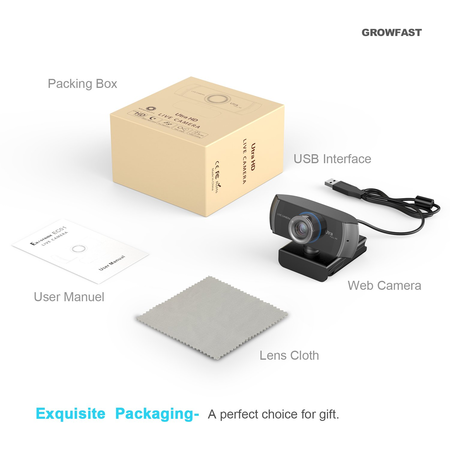 Full HD Webcam 1080P/1536P, Widescreen Video Calling and Recording, Digital Web Camera with Microphone, Stream Cam for PC, Laptops and Desktop