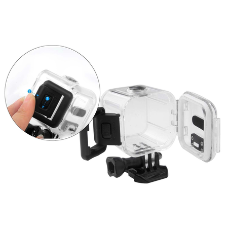 Taotree GoPro HERO Session 5 Waterproof Housing Standard Protective Case Replacement with Bracket & Screw for GoPro HERO5 Session 45m Underwater Diving