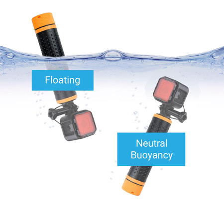 Watersports and Diving Bundle for GoPro HERO5 / 4 Session Camera including Modular Waterproof Telescopic Pole / Floating Hand Grip in one (6.7" to 15.7") and Diving Lens Filter Kit - Enhances Colors