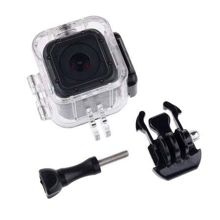 CamKix Waterproof Housing for GoPro Hero5 / Hero4 Session Action Camera - For Underwater Use - Water Resistant up to 132ft (40m) - Take Your Camera 4x Deeper - The Ideal Scuba Gear / Diving Accessory