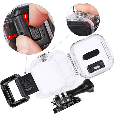 Hapurs Diving Waterproof Housing Protective Case Cover For GoPro Hero 4 Session 5 Session Sport Camera Accessories