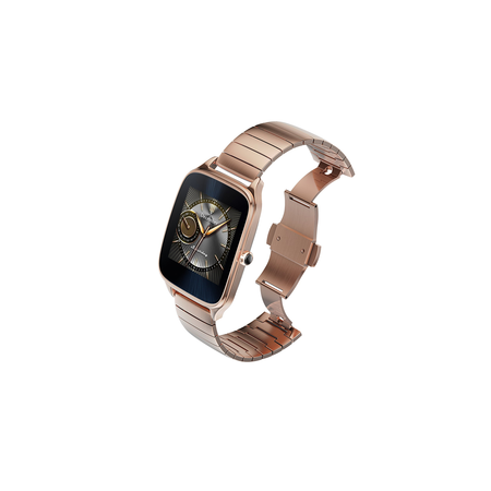 ASUS ZenWatch 2 Gold Metal 41mm Smart Watch with HyperCharge Battery, 1.63-inch AMOLED Gorilla Glass 3 TouchScreen, 4GB Storage, IP67 Water Resistant