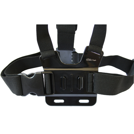 Chest Mount Harness for GoPro Cameras - Adjustable Body Strap Rig + 3-Way Adjustment Base with Aluminum Thumbscrew Kit - Fits ALL Go Pro Hero Models, HERO4, HERO3+ Black Edition