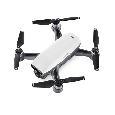 DJI Spark Quadcopter (Alpine White) CP.PT.000731 + Sony 64GB microSDXC + Card Reader + Fibercloth Bundle