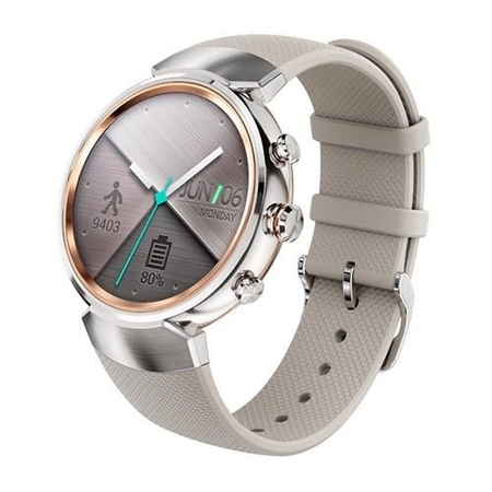 ASUS ZenWatch 3 WI503Q 1.39-inch AMOLED Smart Watch (White Rubber Strap)