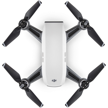DJI Spark Quadcopter (Alpine White) CP.PT.000731 + Sony 64GB microSDXC + Card Reader + Fibercloth Bundle