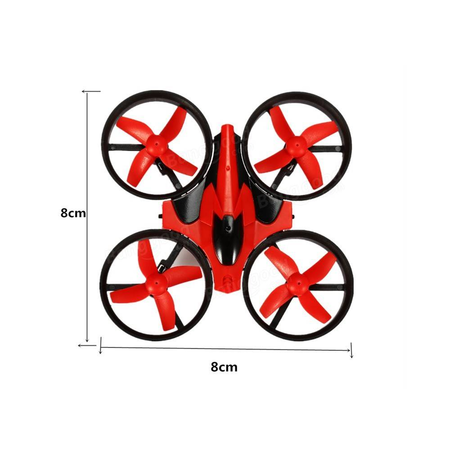 EACHINE E010 Mini UFO Quadcopter Drone 2.4G 4CH 6 Axis Headless Mode Remote Control Nano Quadcopter RTF Mode 2 (Red) …