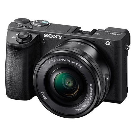 Sony Alpha a6500 Mirrorless Digital Camera Bundle with 2.95" LCD, Black (ILCE6500KIT)