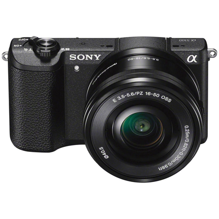 Sony Alpha a5100 HD 1080p Mirrorless Digital Camera Black + 16-50mm Lens Kit + 32GB Accessory Bundle + DSLR Photo Bag + Extra Battery + Wide Angle Lens + 2x Telephoto Lens + Flash + Remote + Tripod