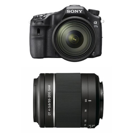 Sony A77II Digital SLR Camera with 16-50mm F2.8 Lens and 55-200mm Lens Bundle