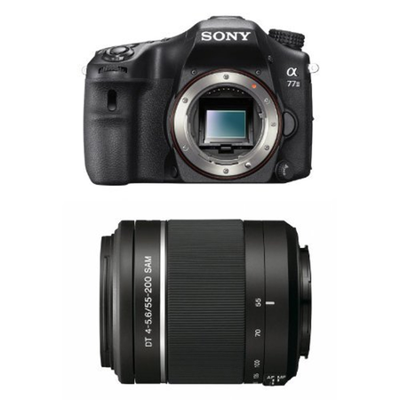 Sony A77II Digital SLR Camera - Body Only with 55-200mm Lens