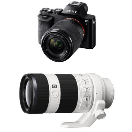 Sony a7K Full-Frame Interchangeable Digital Lens Camera with 28-70mm Lens w/ 70-200mm