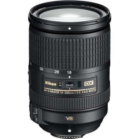 Nikon AF-S DX NIKKOR 18-300mm f/3.5-5.6G ED Vibration Reduction Zoom Lens with Auto Focus for Nikon DSLR Cameras